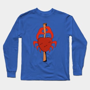 Cartoon Crab Long Sleeve T-Shirt